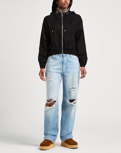 Woman Jacket Black Size L Cotton