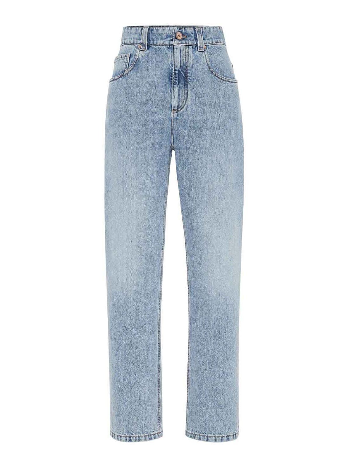 Straight-leg denim jeans - Blue
