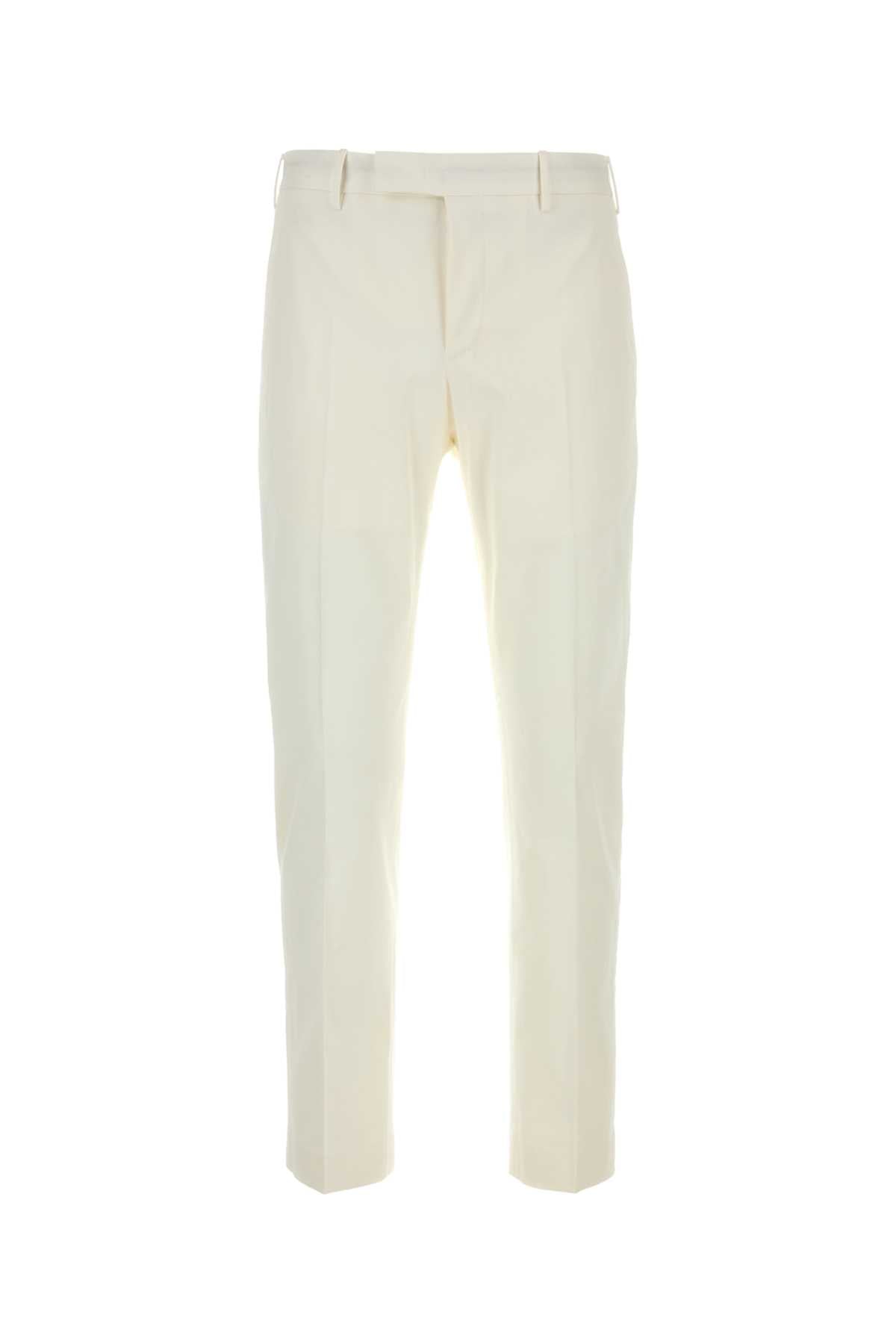 Stretch Cotton Trousers — White