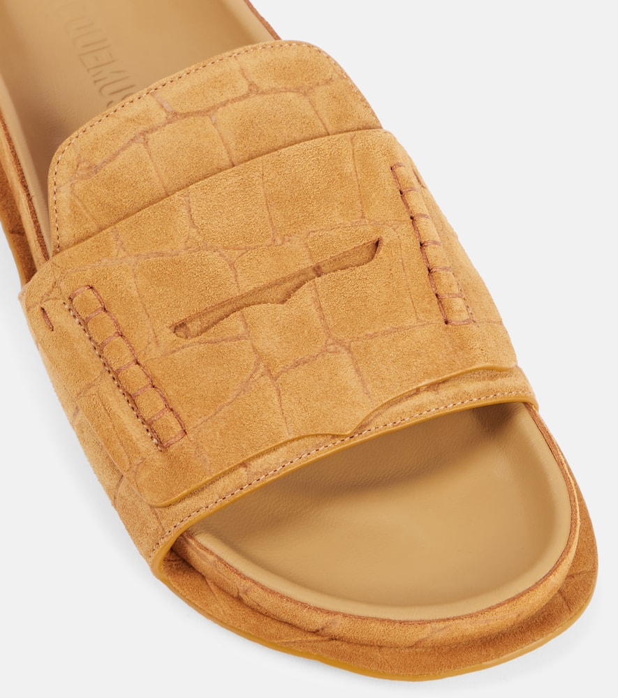 Jacquemus Mocassin suede slides