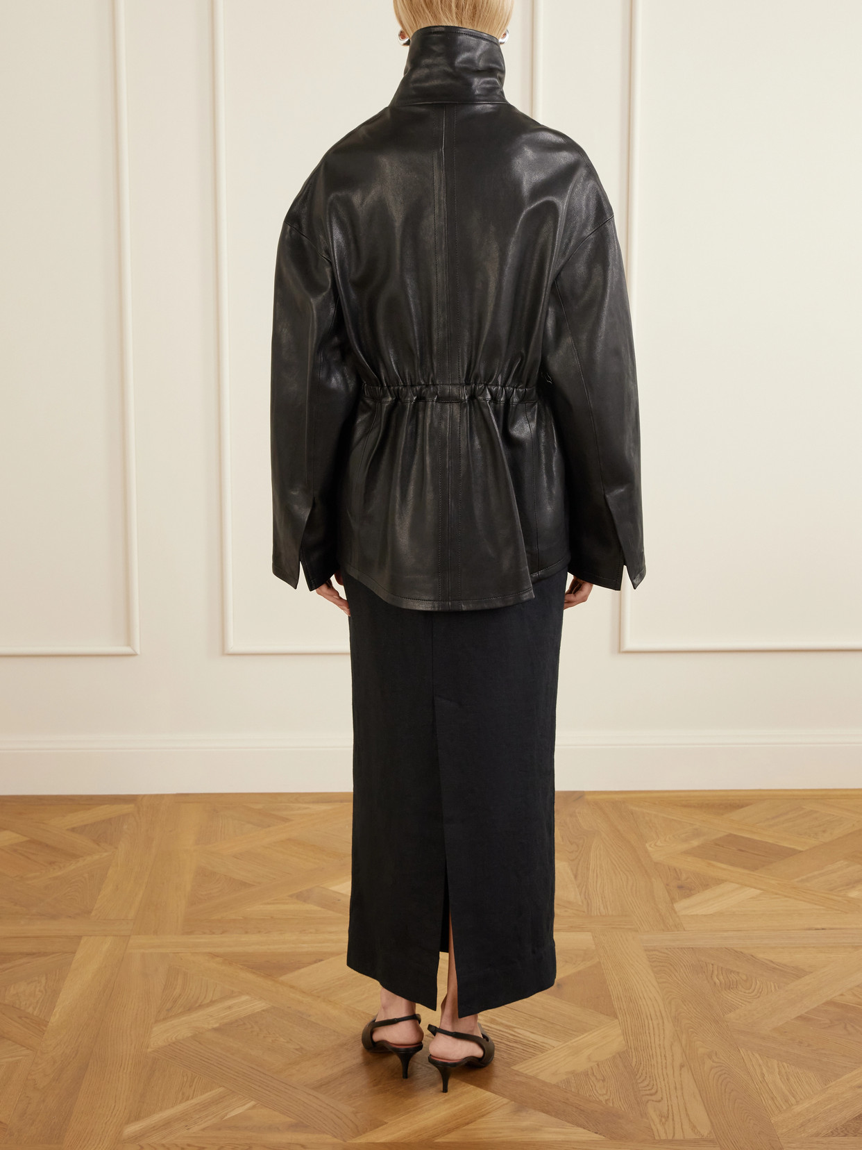 Passage Leather Jacket - Black