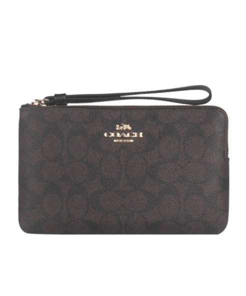 Large Corner Zip Wristlet In Signature Canvas