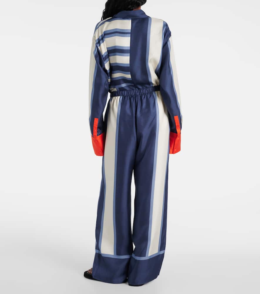 Bedrucktes Wickelkleid Dazed aus Seide