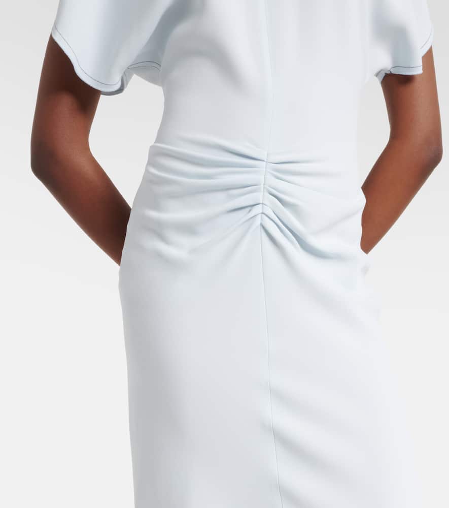 Gathered midi dress
