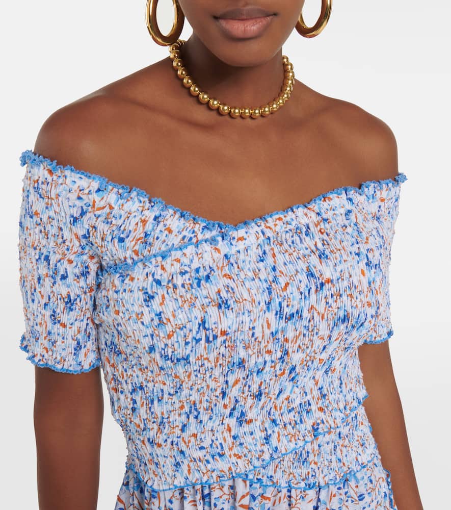 Soledad floral cotton minidress