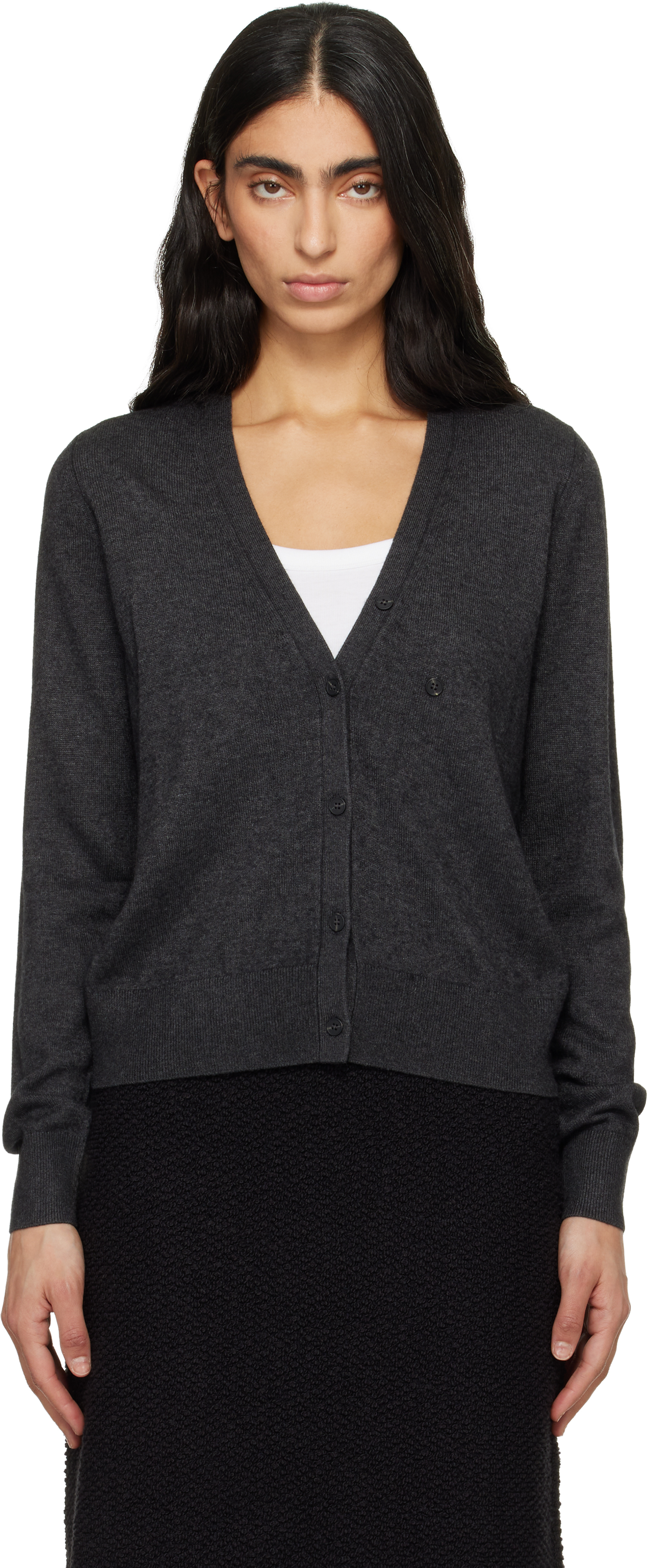 Gray Carline Essential Fluid Knit Cardigan