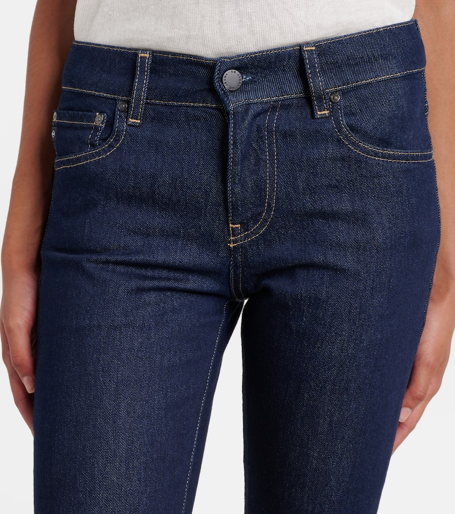 Cologne mid-rise straight jeans
