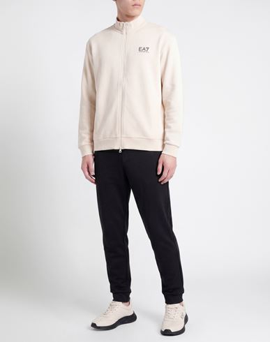 Man Sweatshirt Cream Size L Cotton, Polyester, Elastane