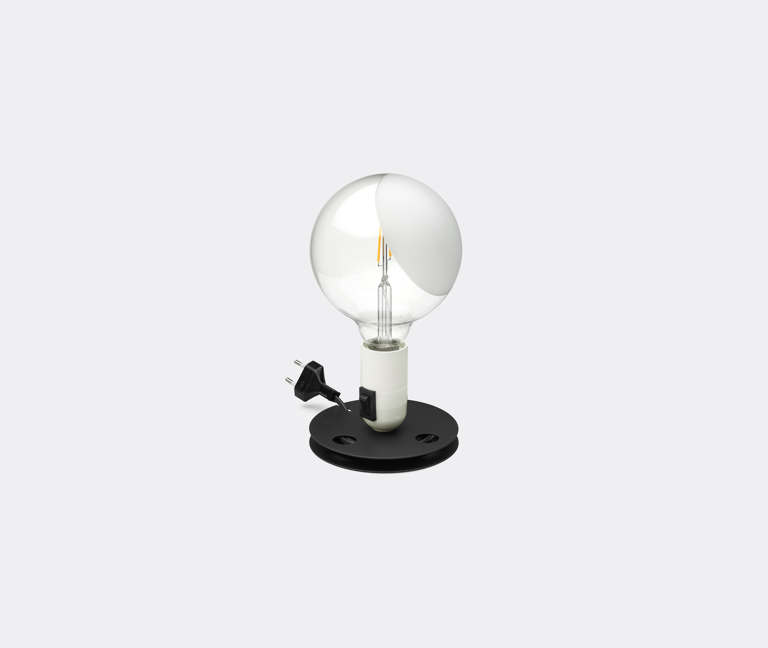 'lampadina' Table Lamp, White, Uk Plug