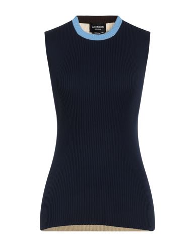 Woman Sweater Midnight blue Size S Cotton, Polyamide
