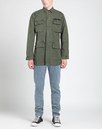 Man Jacket Military green Size XL Cotton