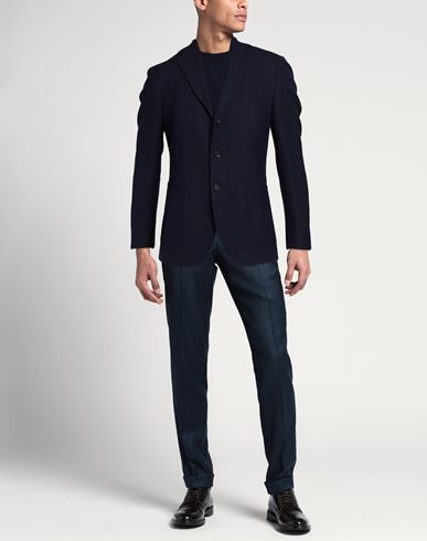 Man Blazer Midnight blue Size 38 Wool