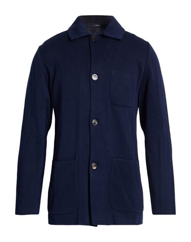 Man Cardigan Navy Size M Cotton
