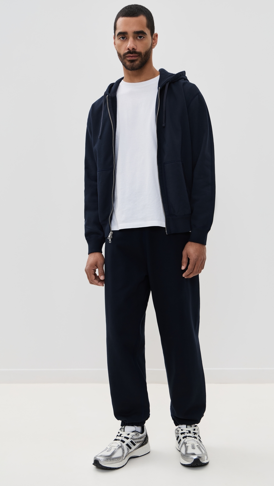 Reigning Champ Mid-Weight Terry Standard Zip Hoodie Navy