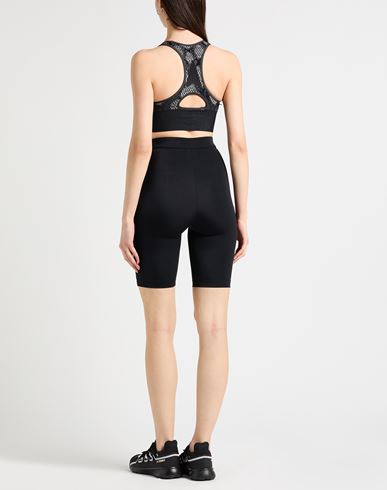 Ea7 Woman Top Black Size M Polyamide, Recycled polyester, Elastane