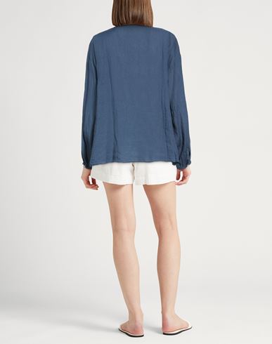 Woman Top Navy Size M Linen