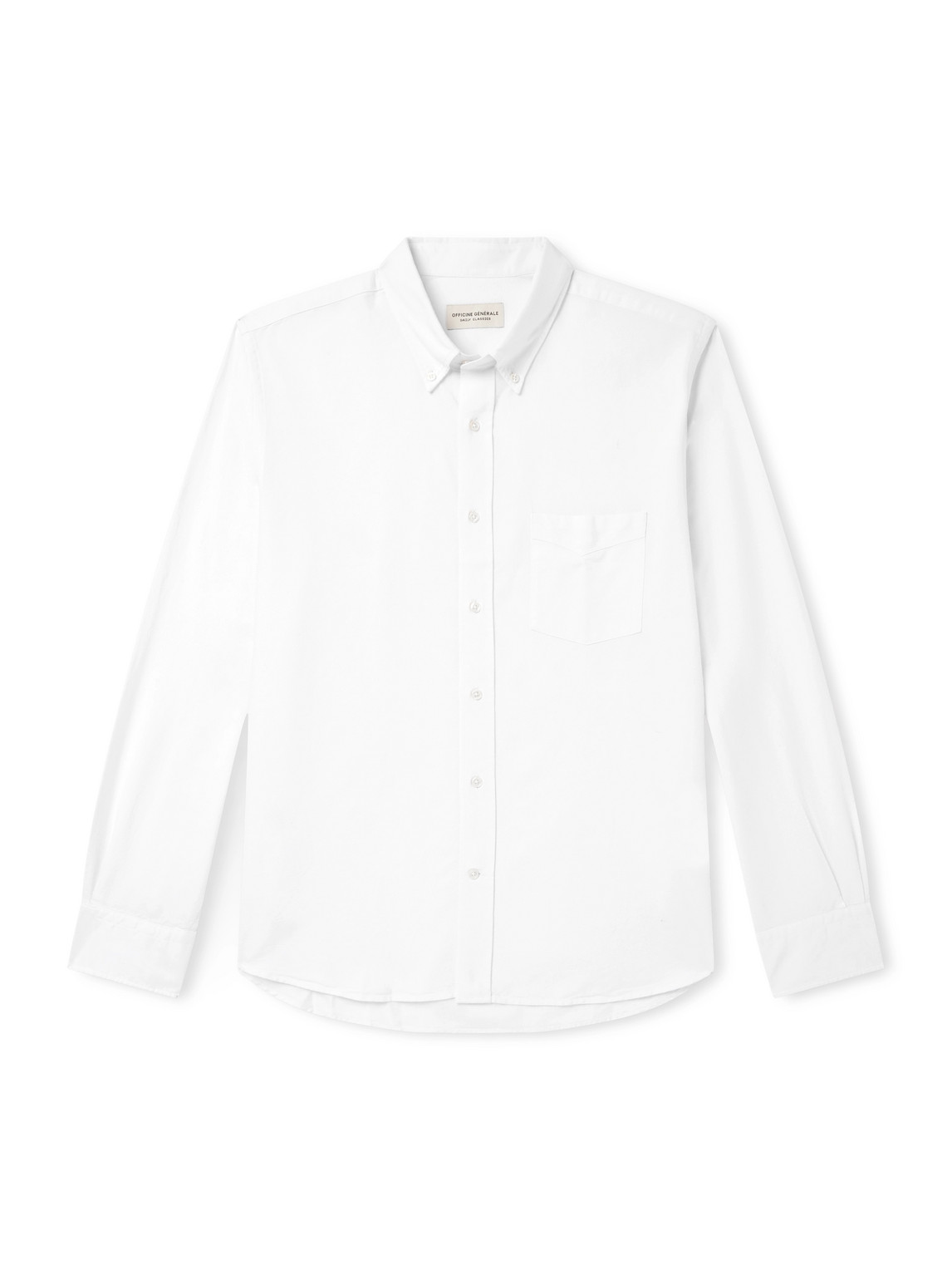 Button-Down Collar Cotton Oxford Shirt