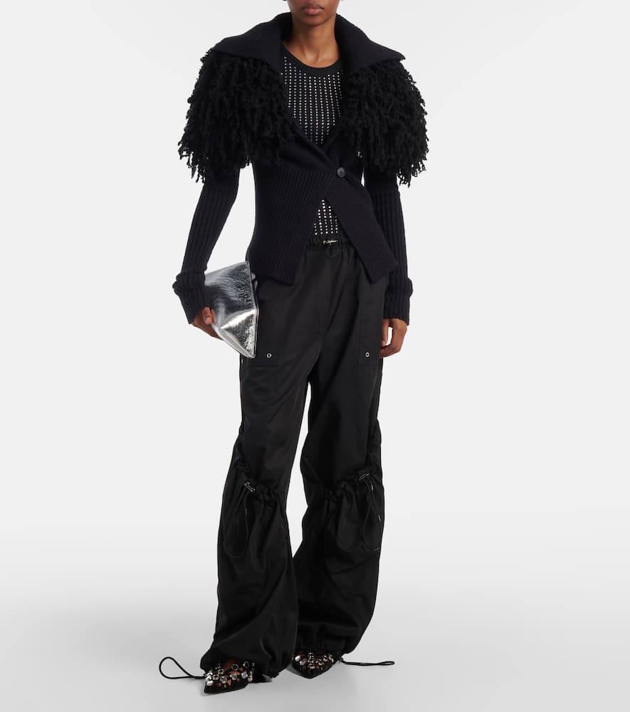 Technical wide-leg pants