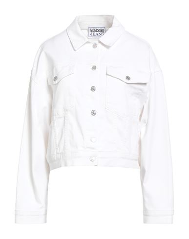 Woman Denim outerwear White Size XXS Cotton, Elastane