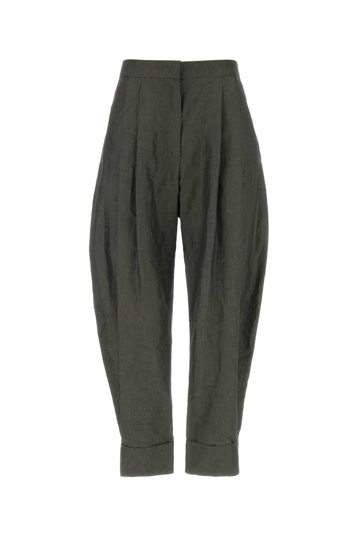Cotton-Linen Trouser — Gray