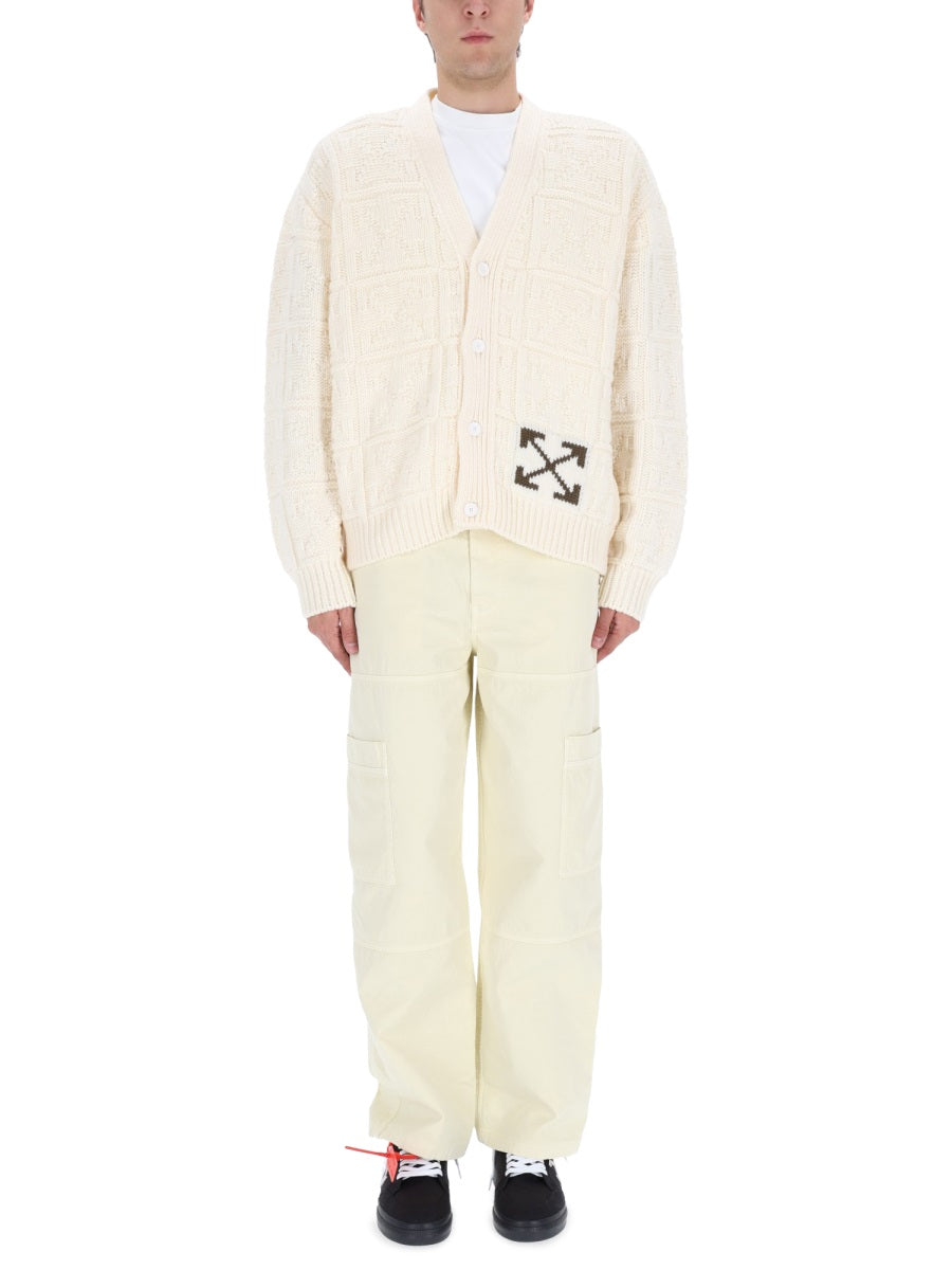 Arrow 3D Stitch Cardigan for Men