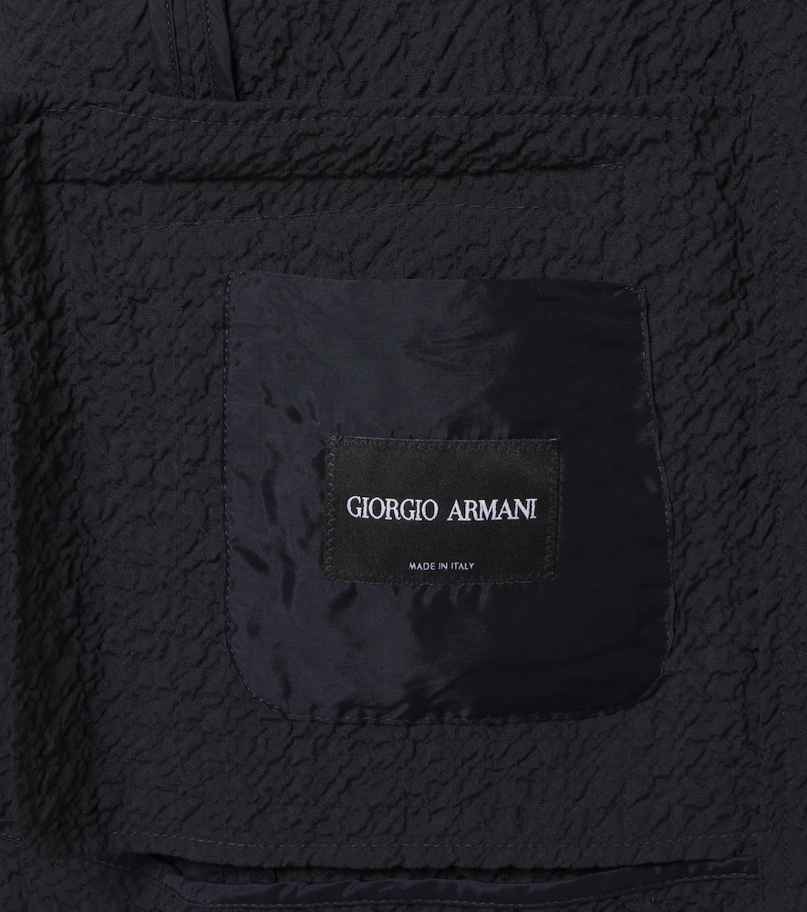 Wool seersucker blazer