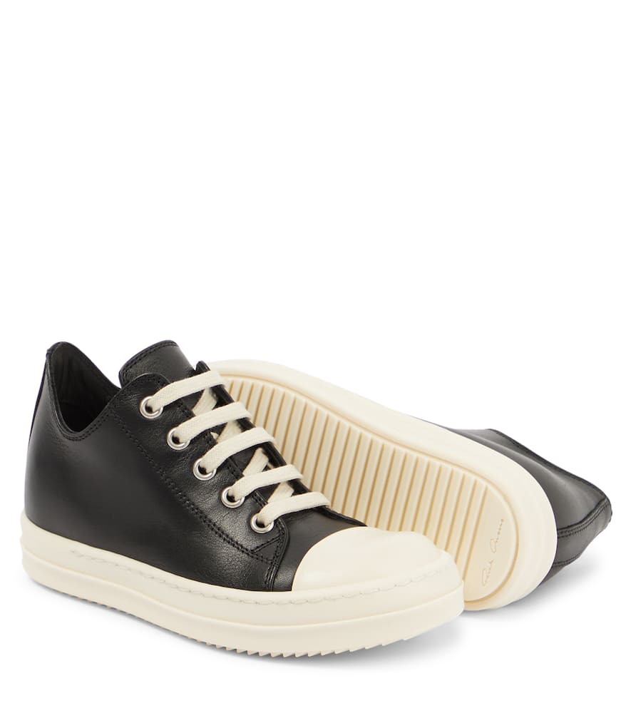 Rick Owens Kids Strobe leather low-top sneakers