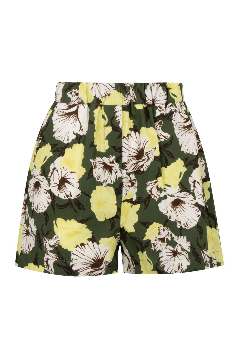 Floral Cotton Mini Shorts for Women