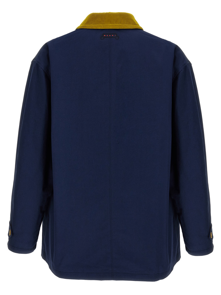 Marni - Cotton Gabardine Parka Casual Jackets And Parka Blue