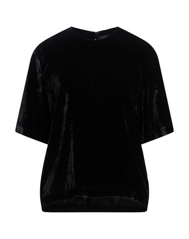Woman Top Black Size 10 Polyester