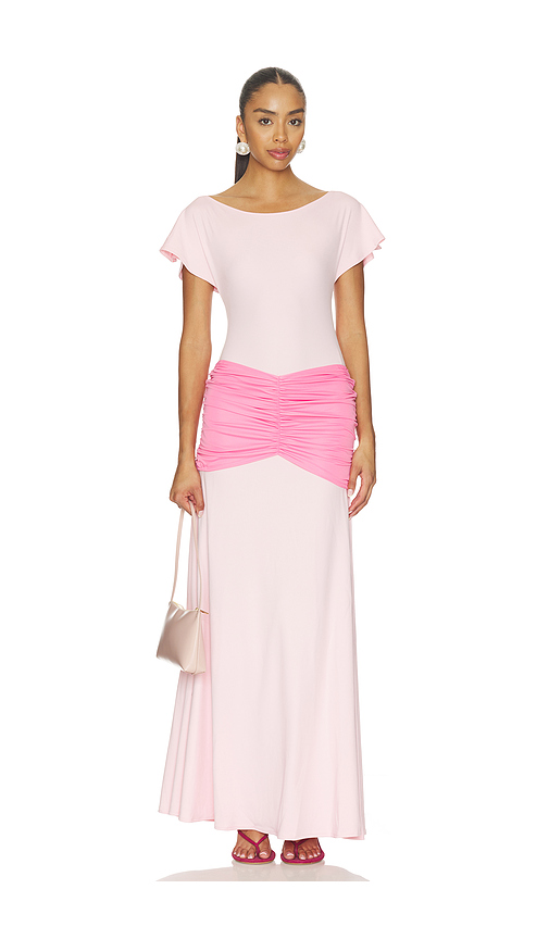OW Collection x REVOLVE Gaia Maxi Dress in Light Pink & Pink. L also in M, S