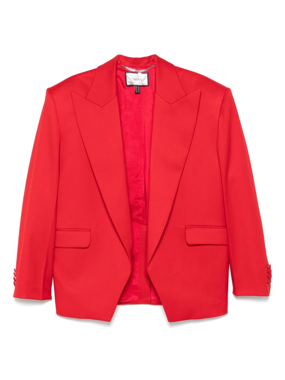 Single-breasted blazer - Red