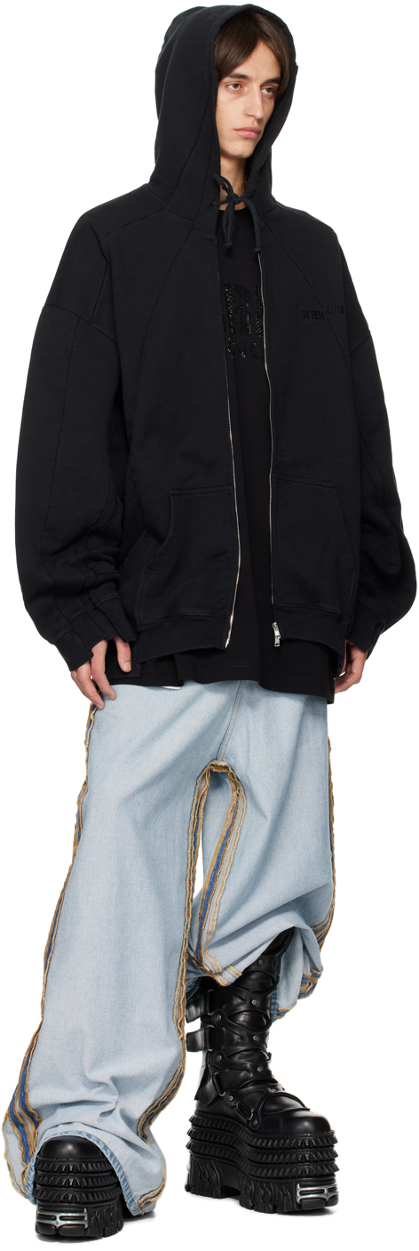 VETEMENTS Blue Inside Out Big Shape Jeans