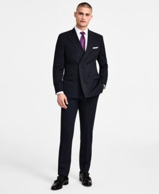 Mens Slim Fit Pinstripe Double Breasted Suit Separates Created For Macys