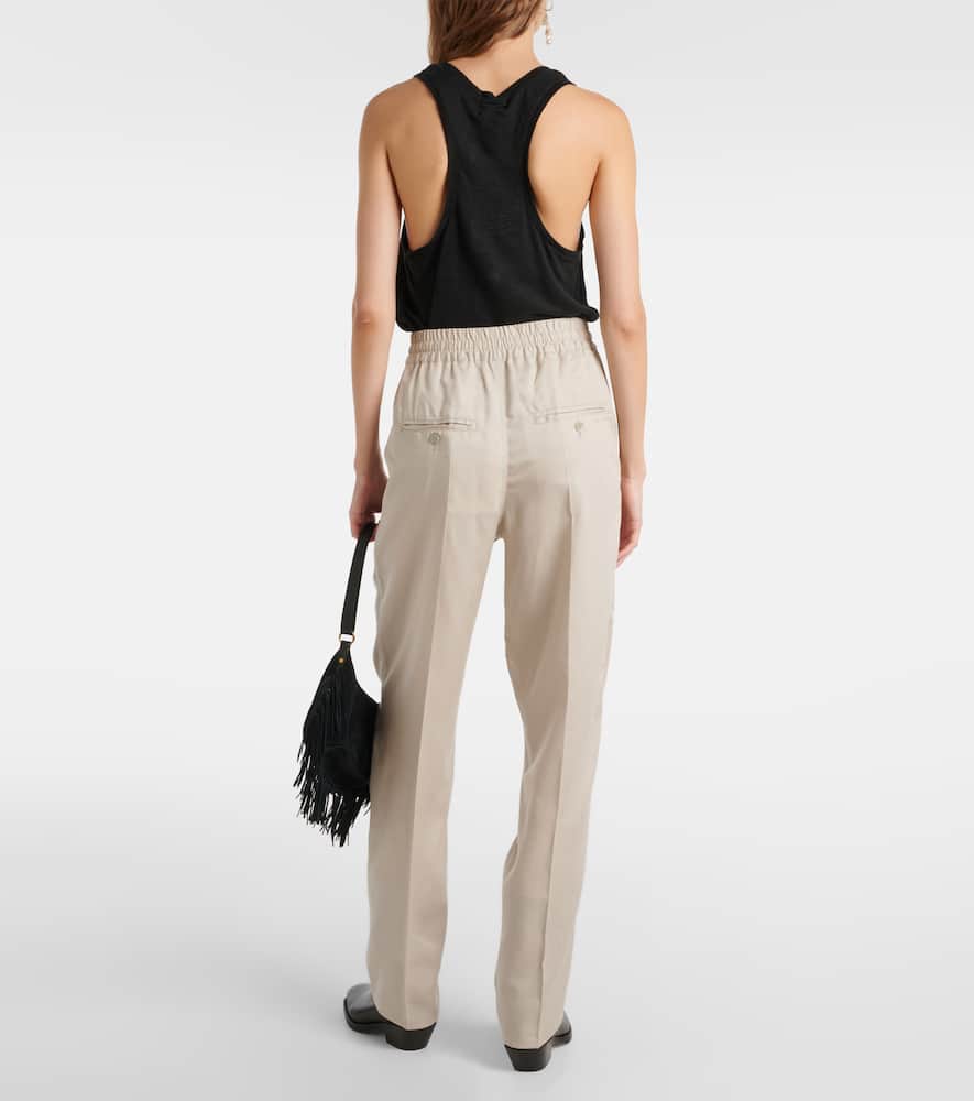Cotton straight pants