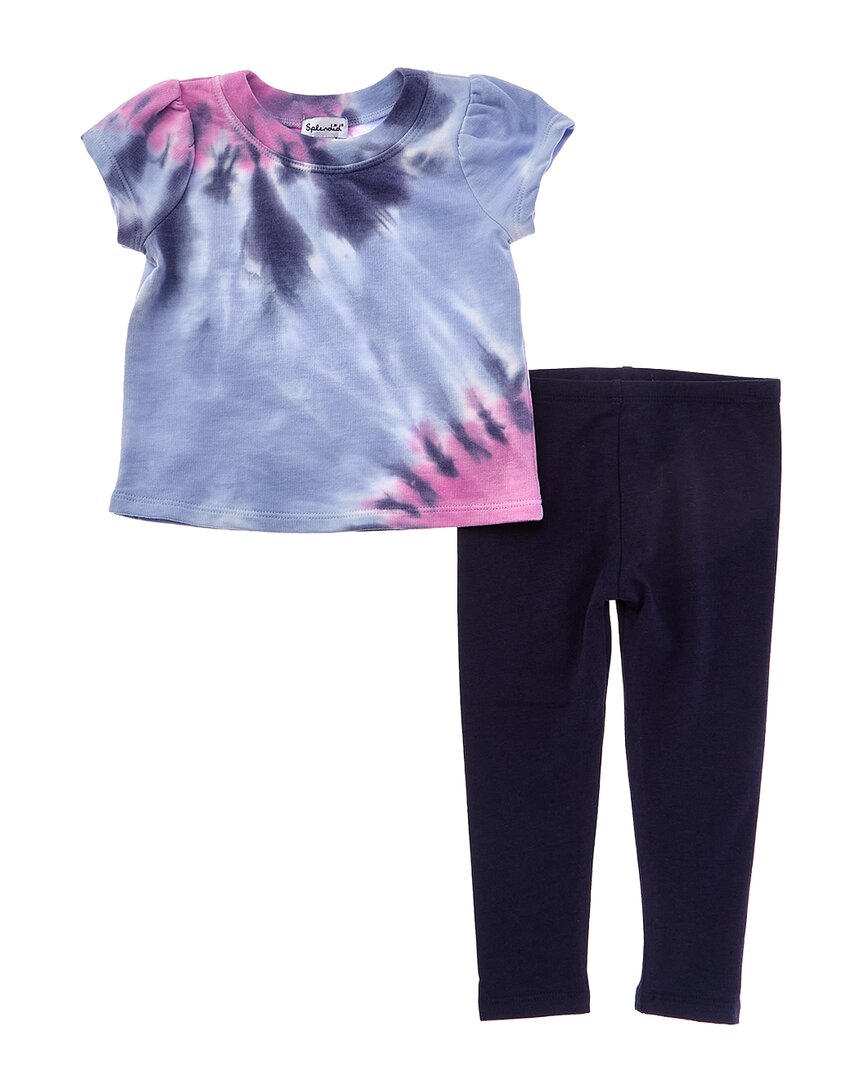 2pc Blooming Tie-Dye Top & Legging Set