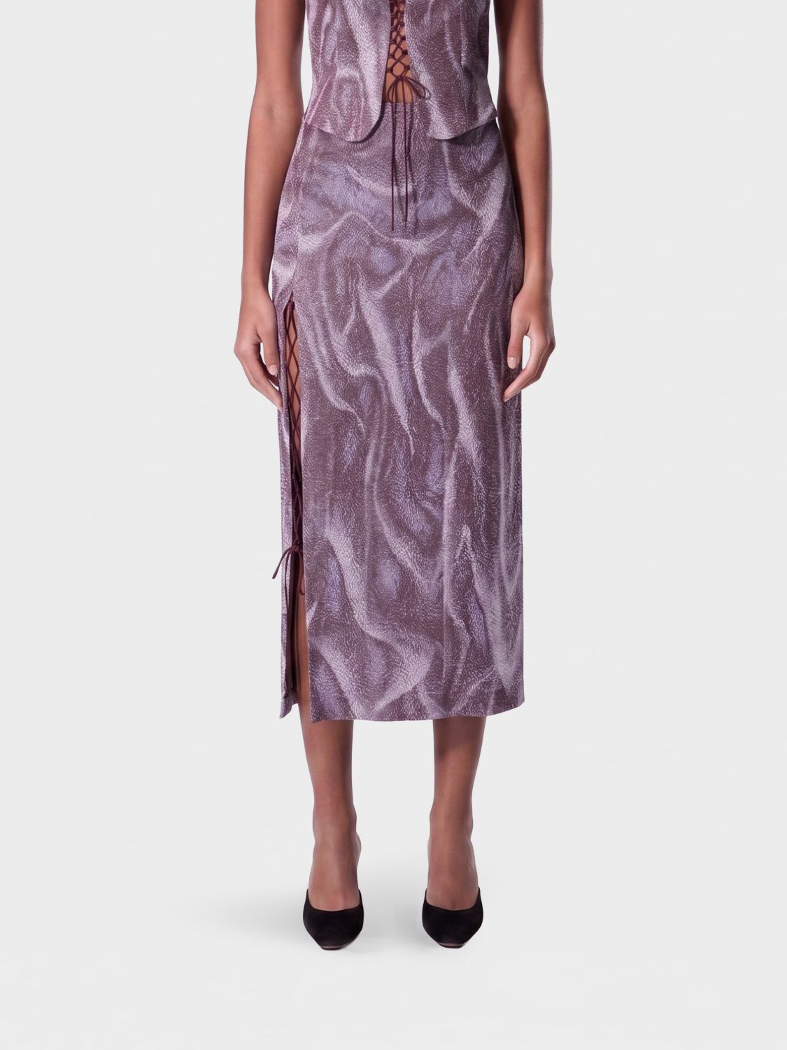 Skirt Woman color Lilac