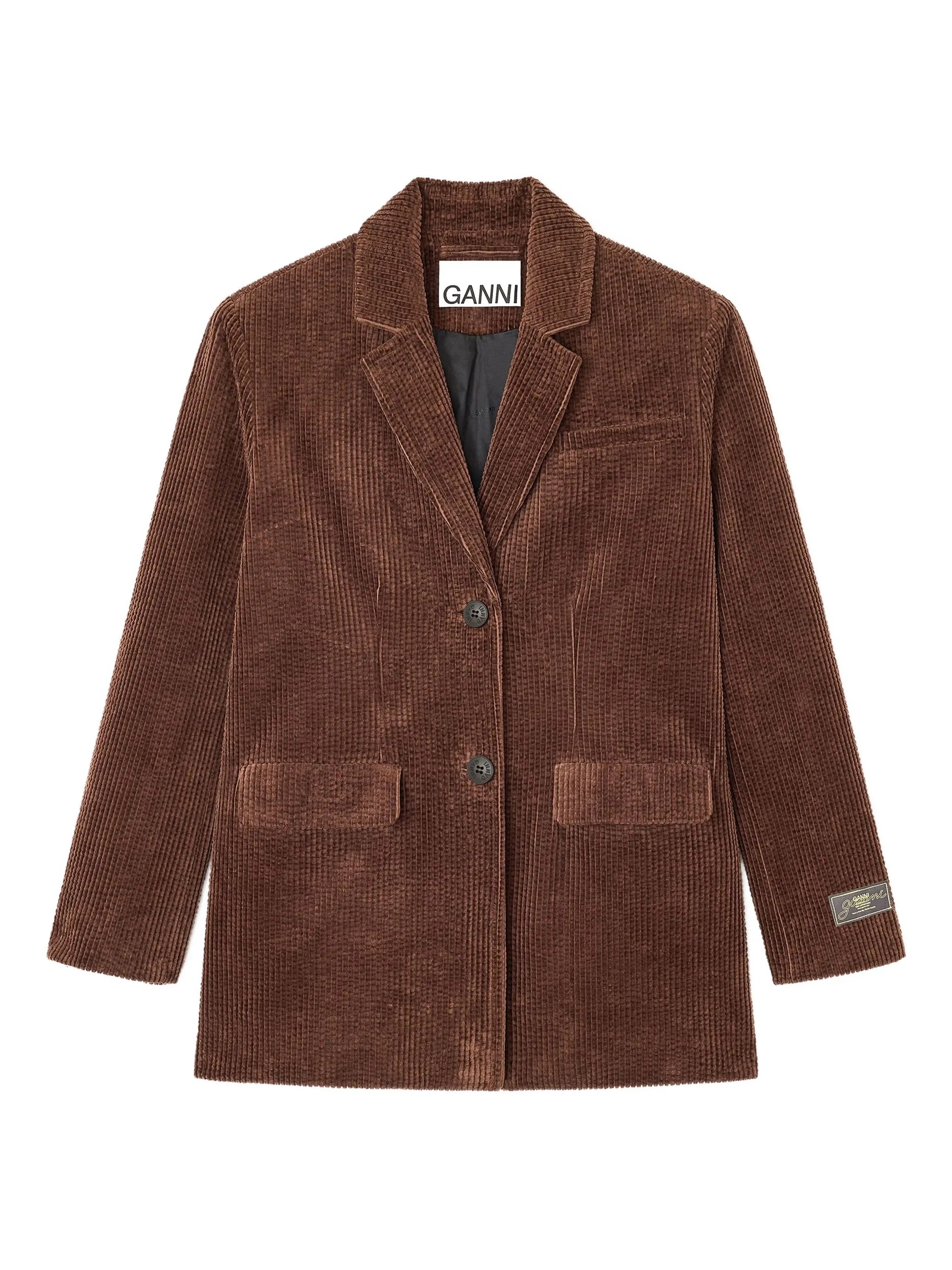 Button-Front Organic Cotton Jacket - Size S