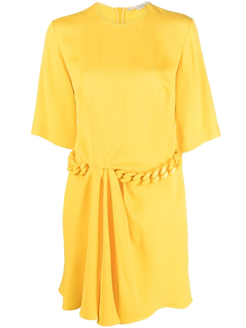 Chain link-detail minidress - Yellow