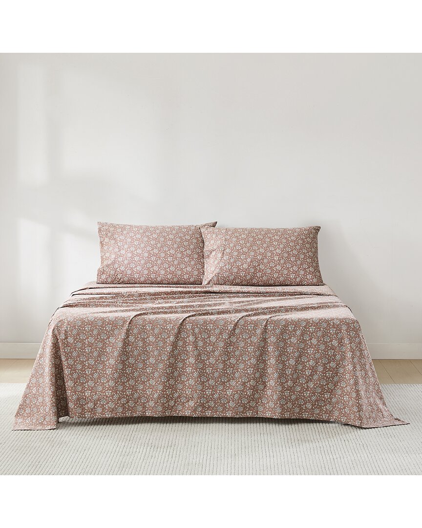 Zara Floral Block Cotton Sheet Set