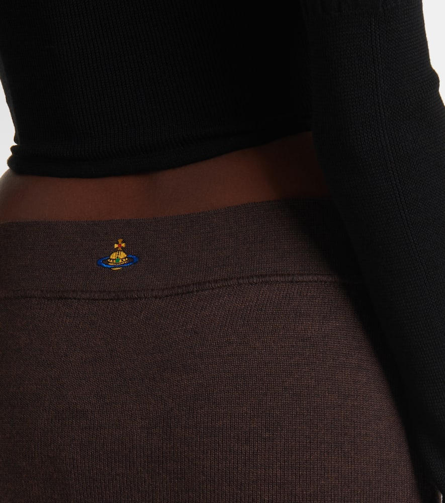 Pamela knitted wool midi skirt