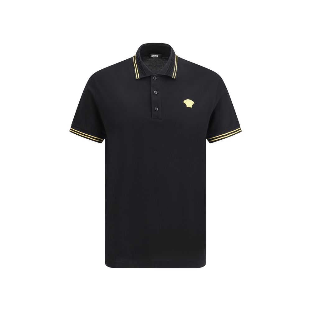 Cotton Polo Shirt — Black