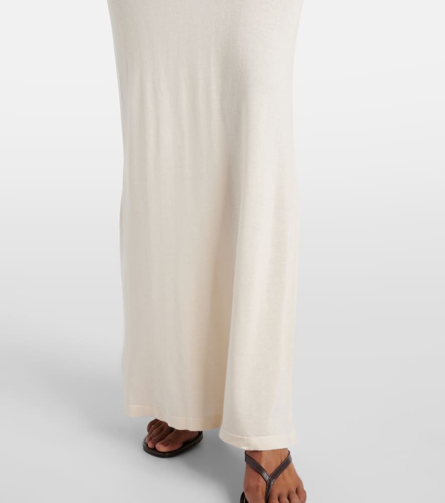 Viva knitted silk and cashmere maxi dress
