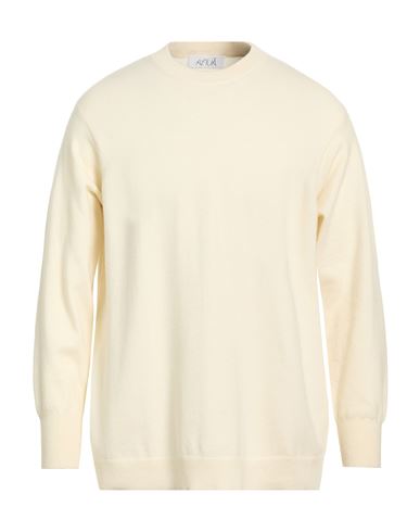 Man Sweater Ivory Size L Cashmere, Polyamide, Elastane
