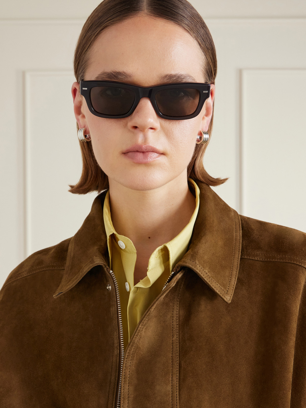 The Jack Square-frame Acetate Sunglasses - Brown