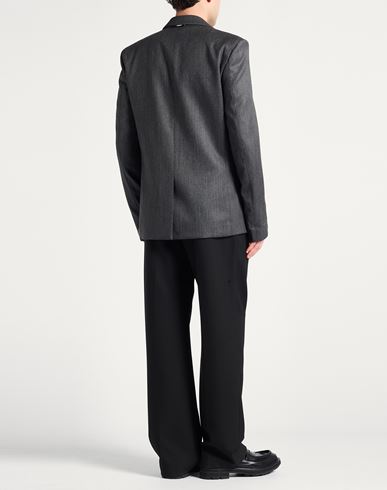 Man Blazer Charcoal Size 34 Virgin Wool, Polyester