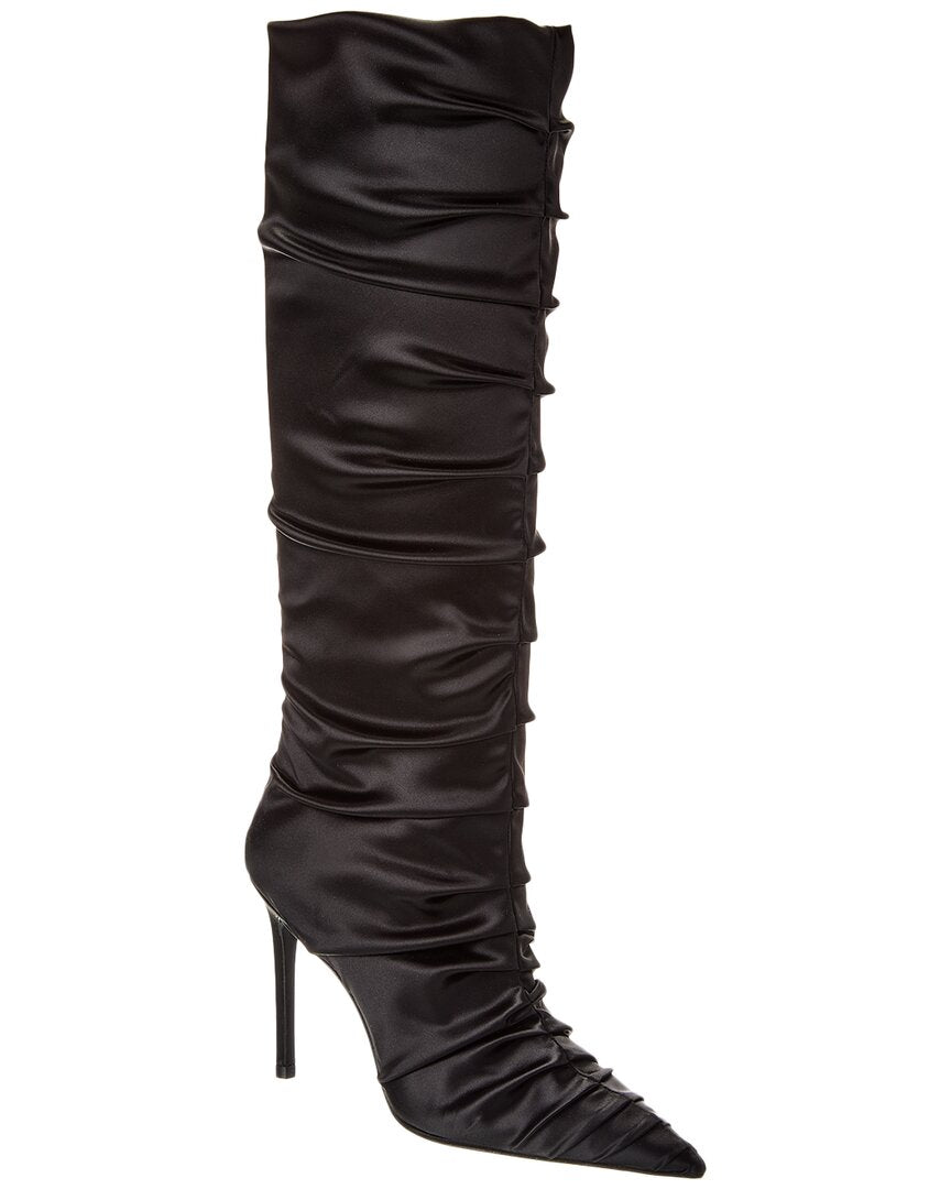 Strt Ruched 100 Satin Knee-High Boot