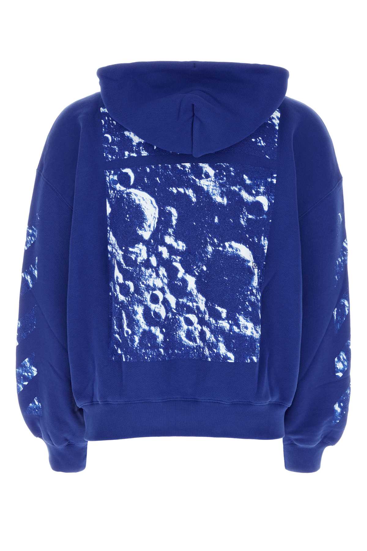 Moon Tab cotton hoodie - Blue