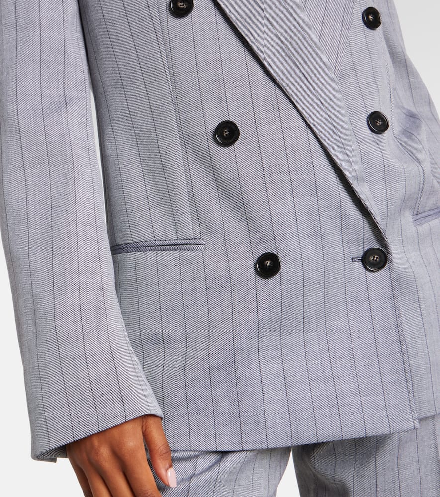 Double-breasted wool blazer