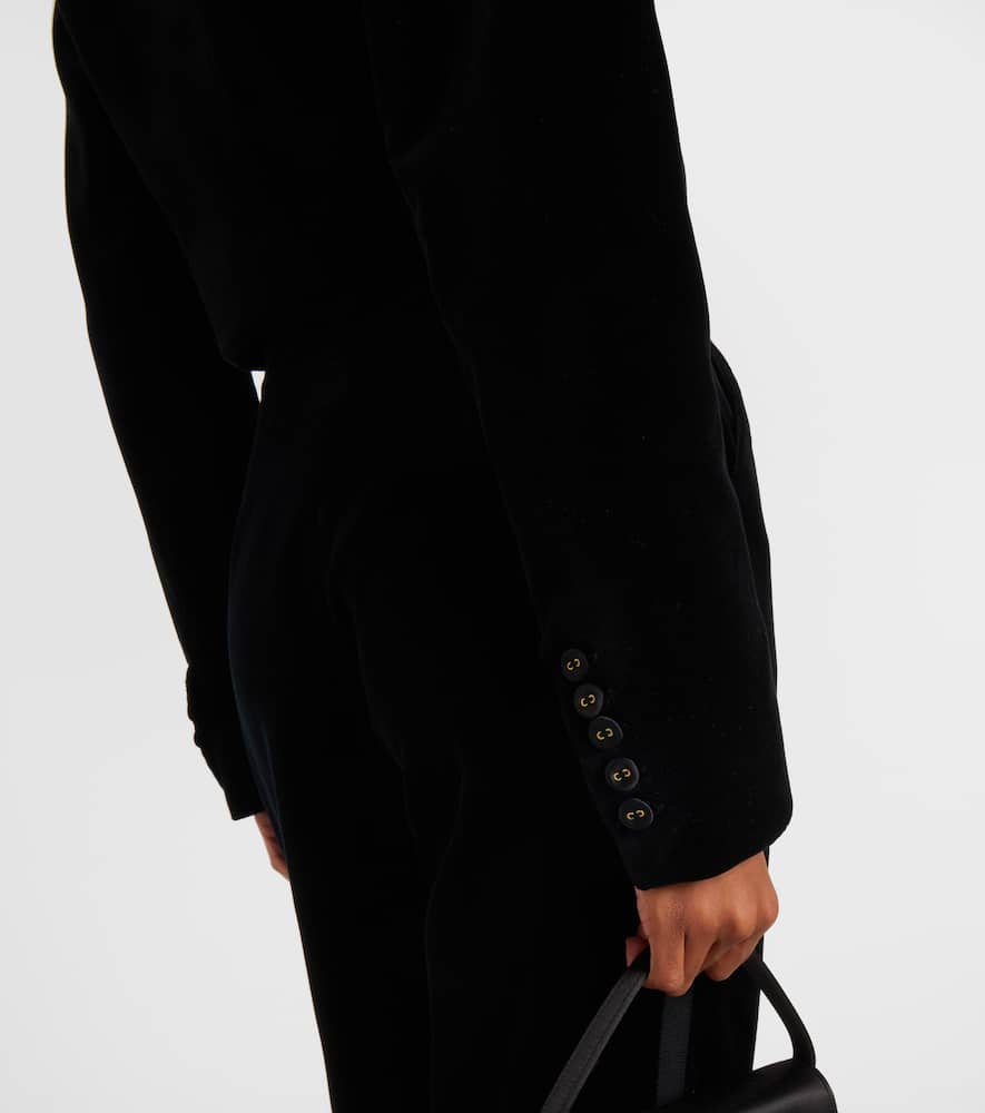 Cotton velvet blazer